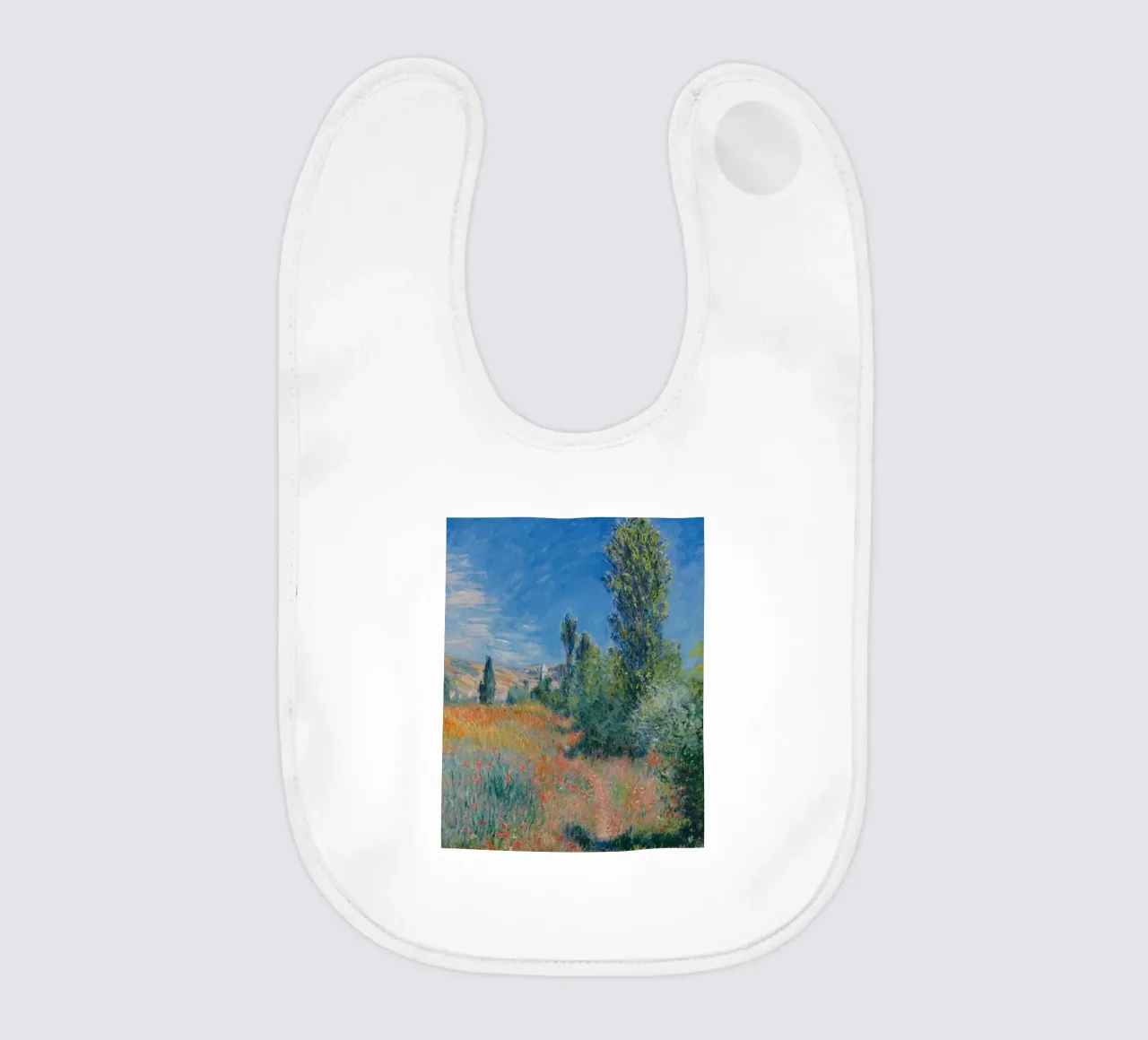 campagna colori vibranti scenico claude monet bavaglino da belong shop