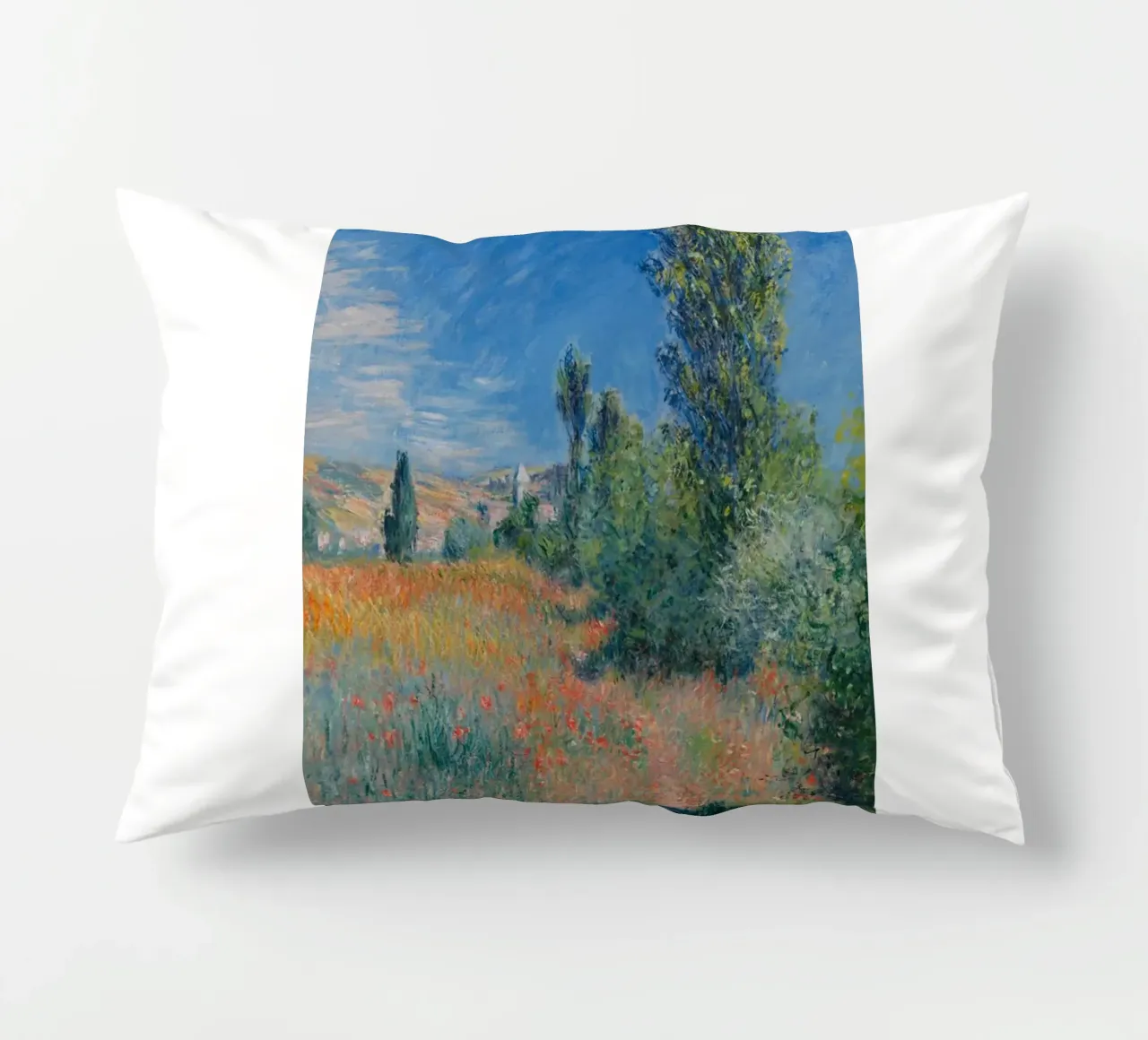 campagna colori vibranti scenico claude monet cuscino da belong shop