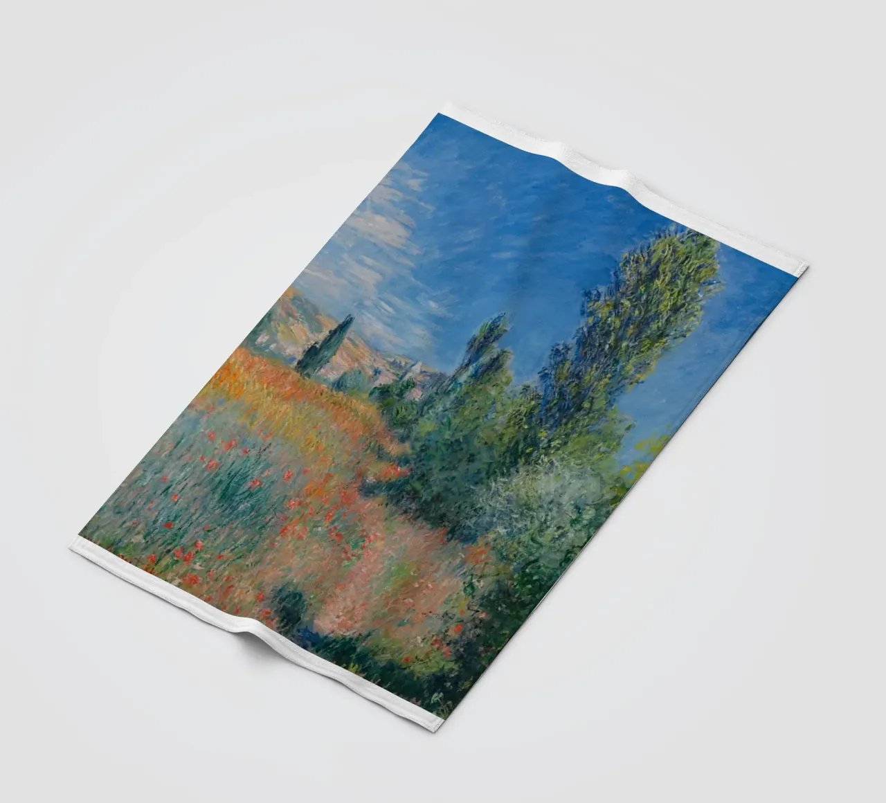 campagna colori vibranti scenico claude monet coperta in pile da belong shop
