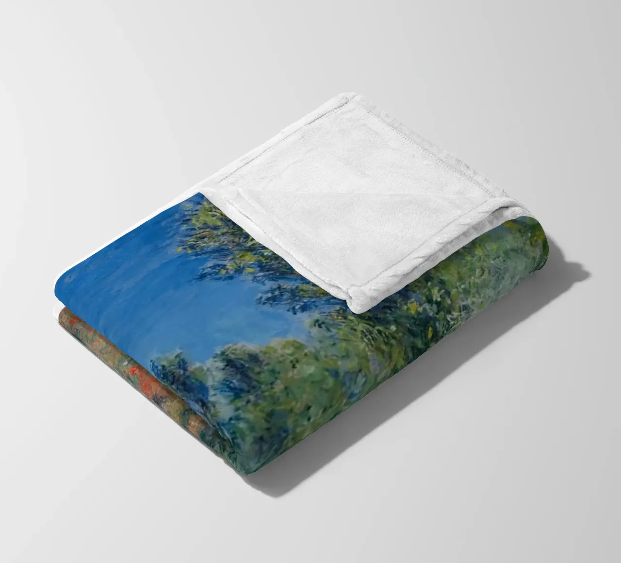 campagna colori vibranti scenico claude monet coperta in pile da belong shop