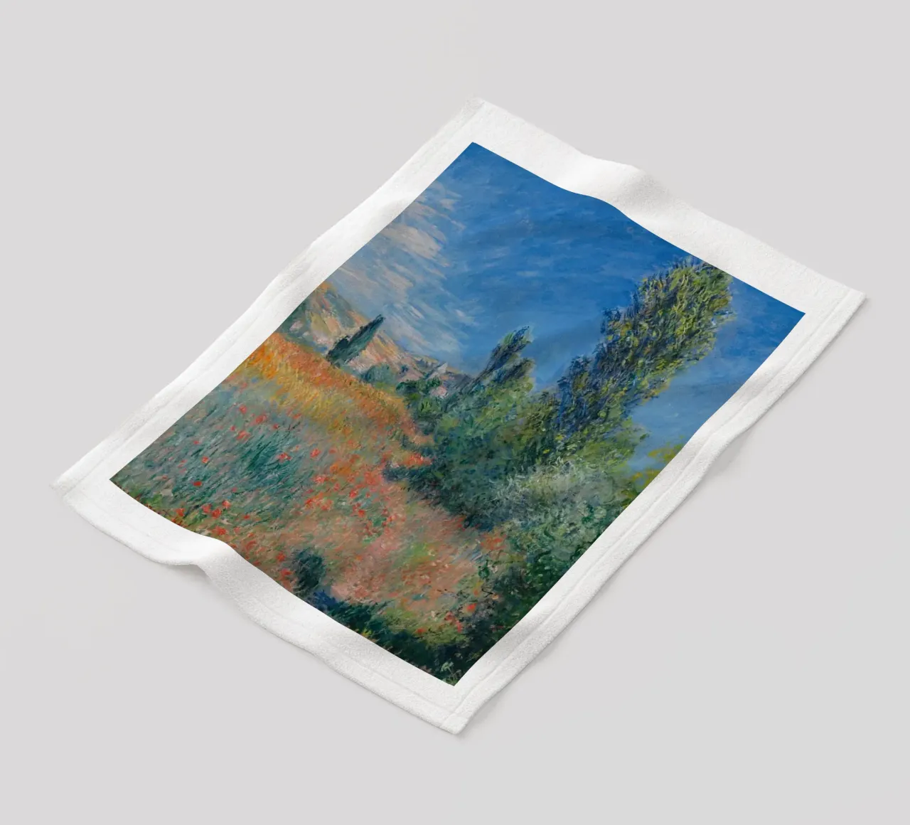 campagna colori vibranti scenico claude monet coperta in pile da belong shop