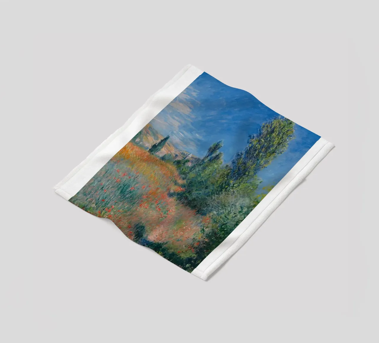 campagna colori vibranti scenico claude monet coperta in pile da belong shop