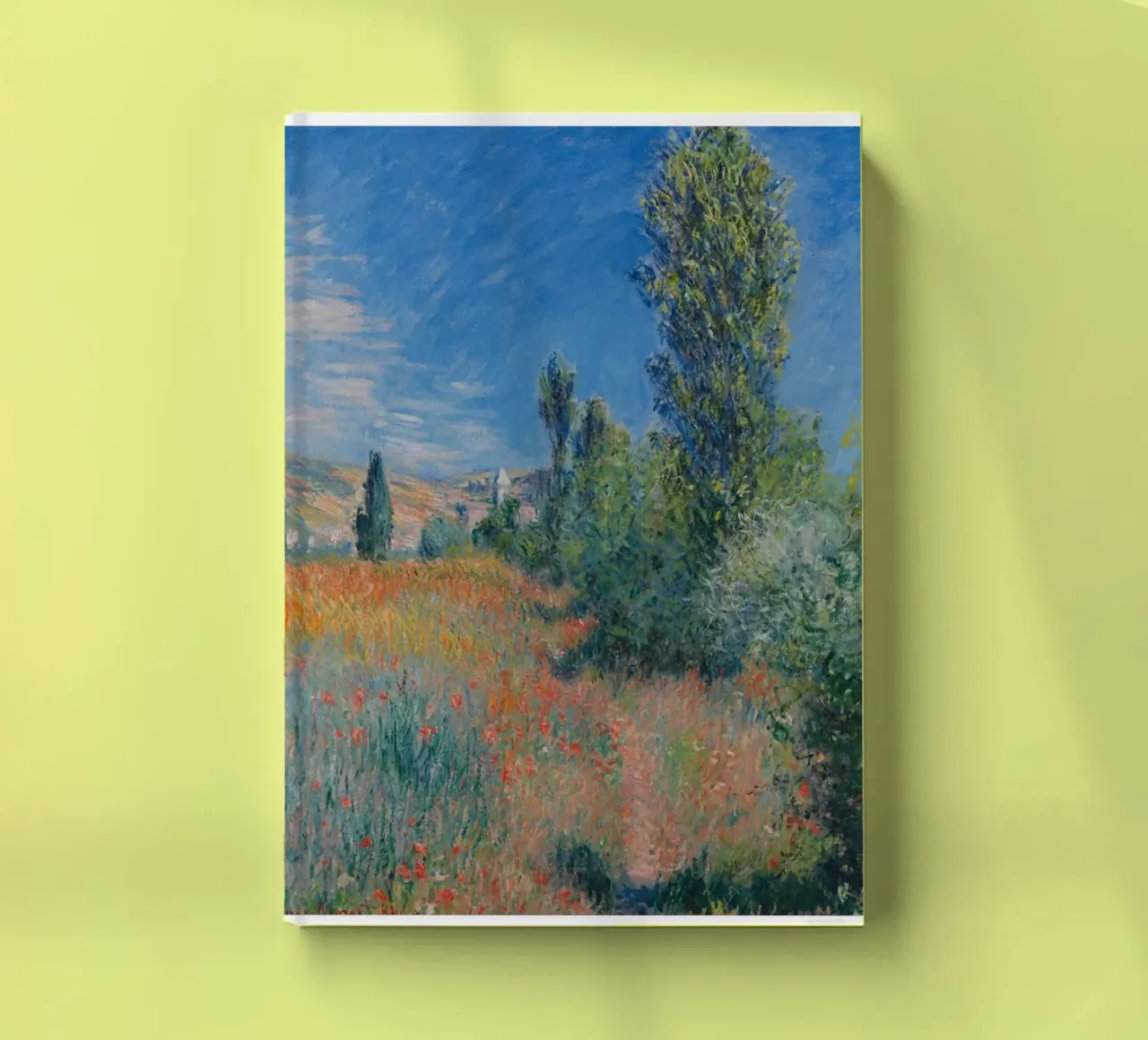 countryside vibrant colors scenic claude monet notebook by belong shop