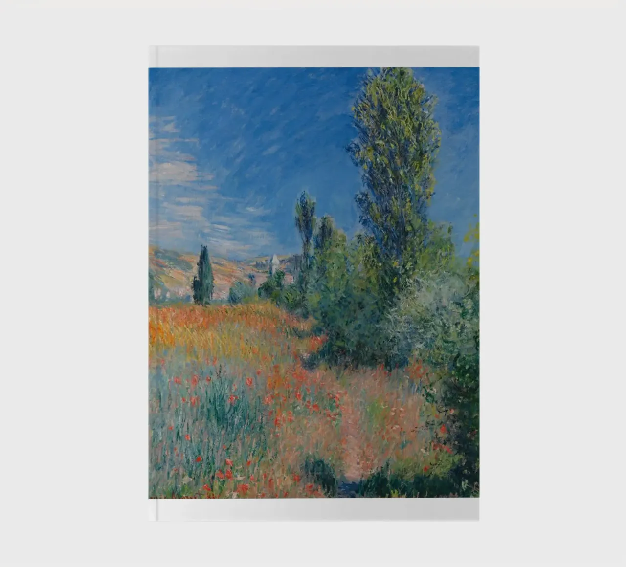 countryside vibrant colors scenic claude monet notebook by belong shop