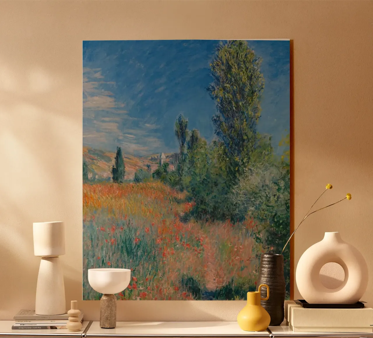 campagna colori vibranti scenico claude monet plexiglass da belong shop