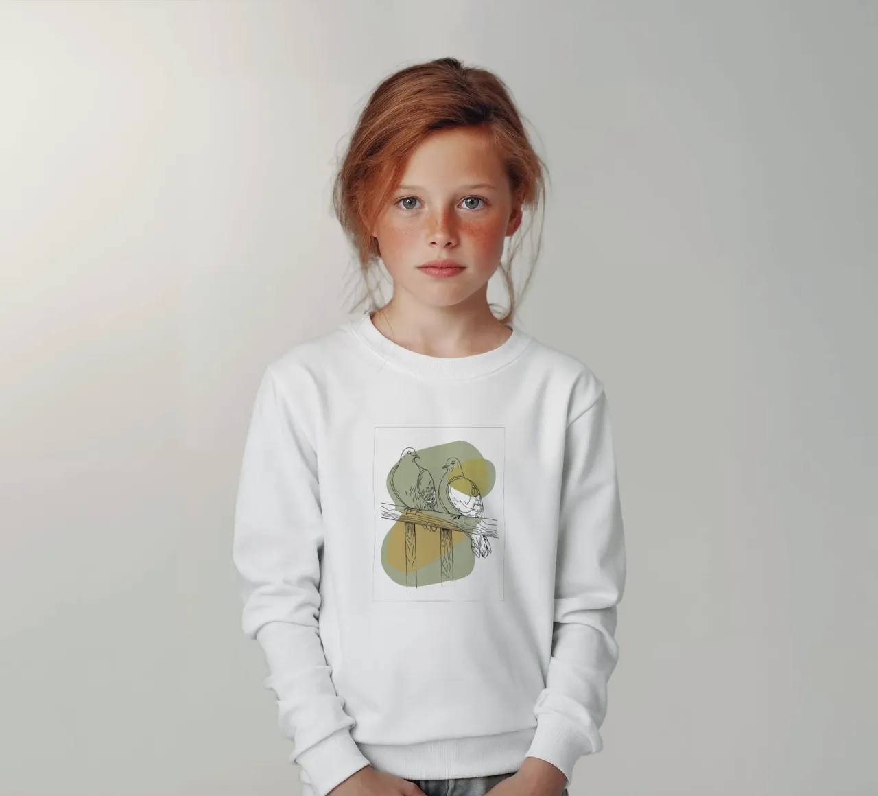 Due colombe felpa bambino da RELAXING TOUCH
