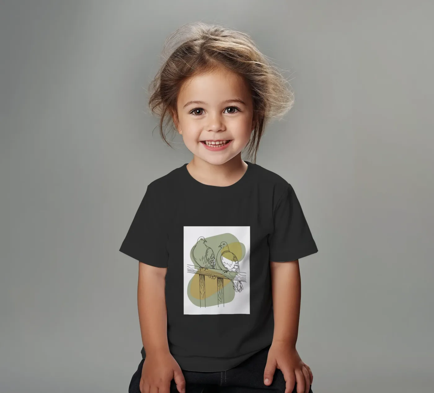 Due colombe t-shirt bambini da RELAXING TOUCH