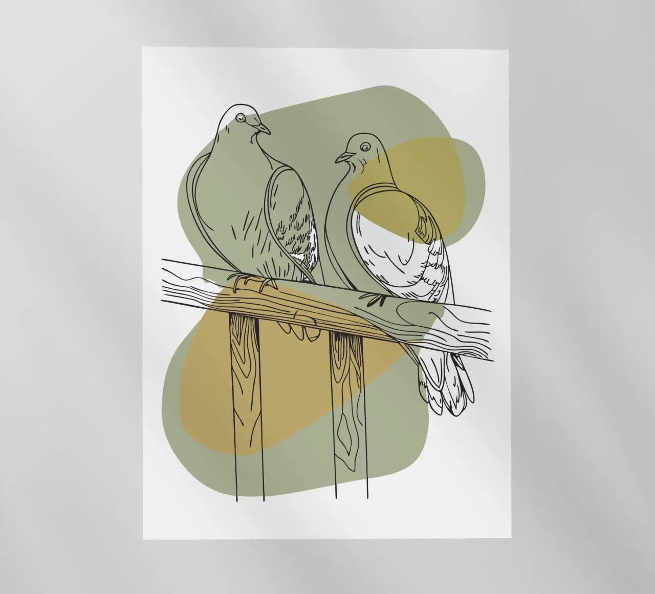 Due colombe pellicola backlit da RELAXING TOUCH