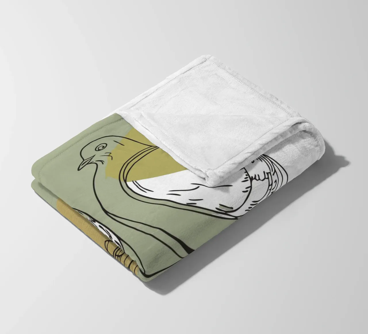 Two Doves Fleecedecke von RELAXING TOUCH