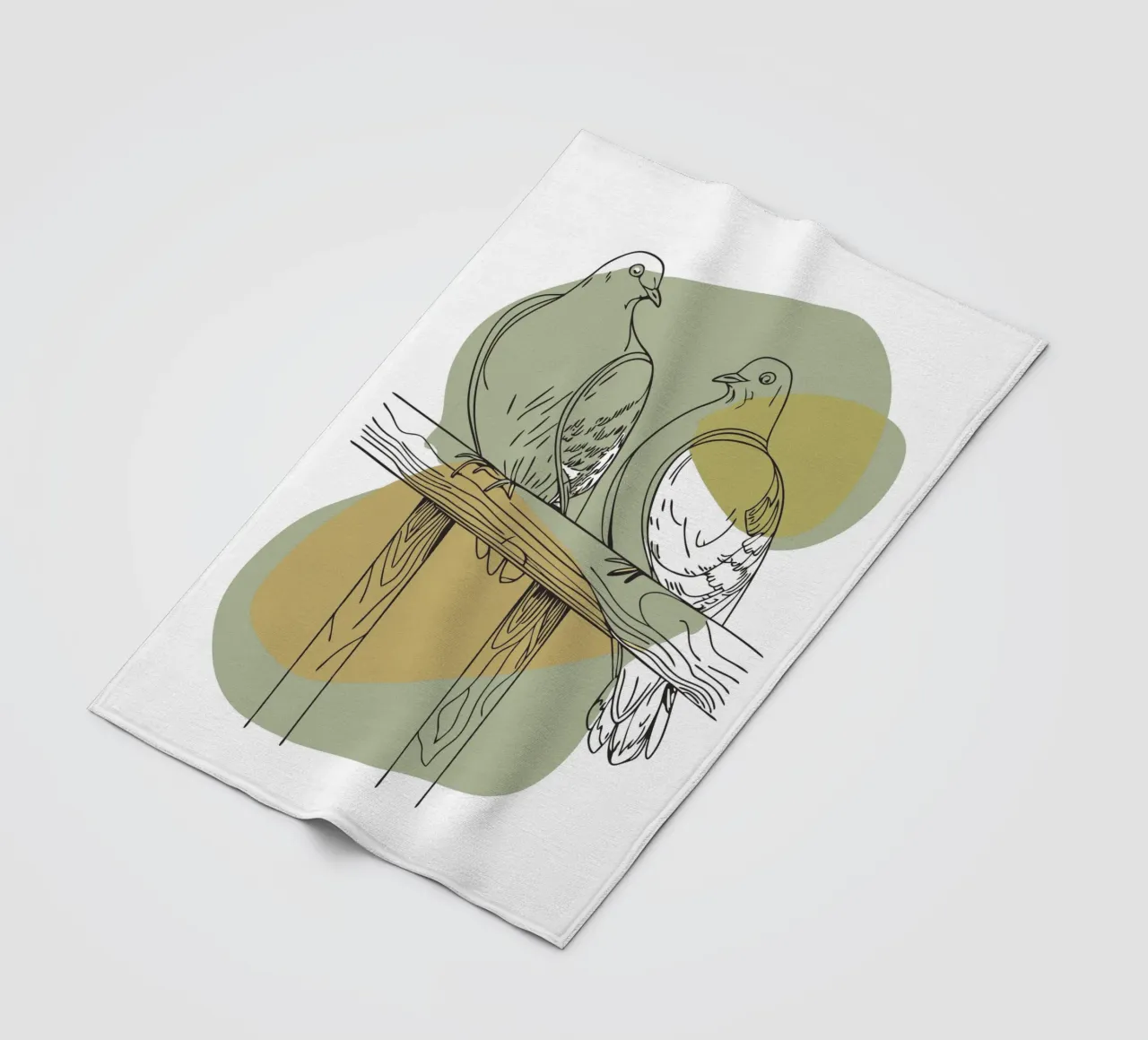 Due colombe coperta in pile da RELAXING TOUCH