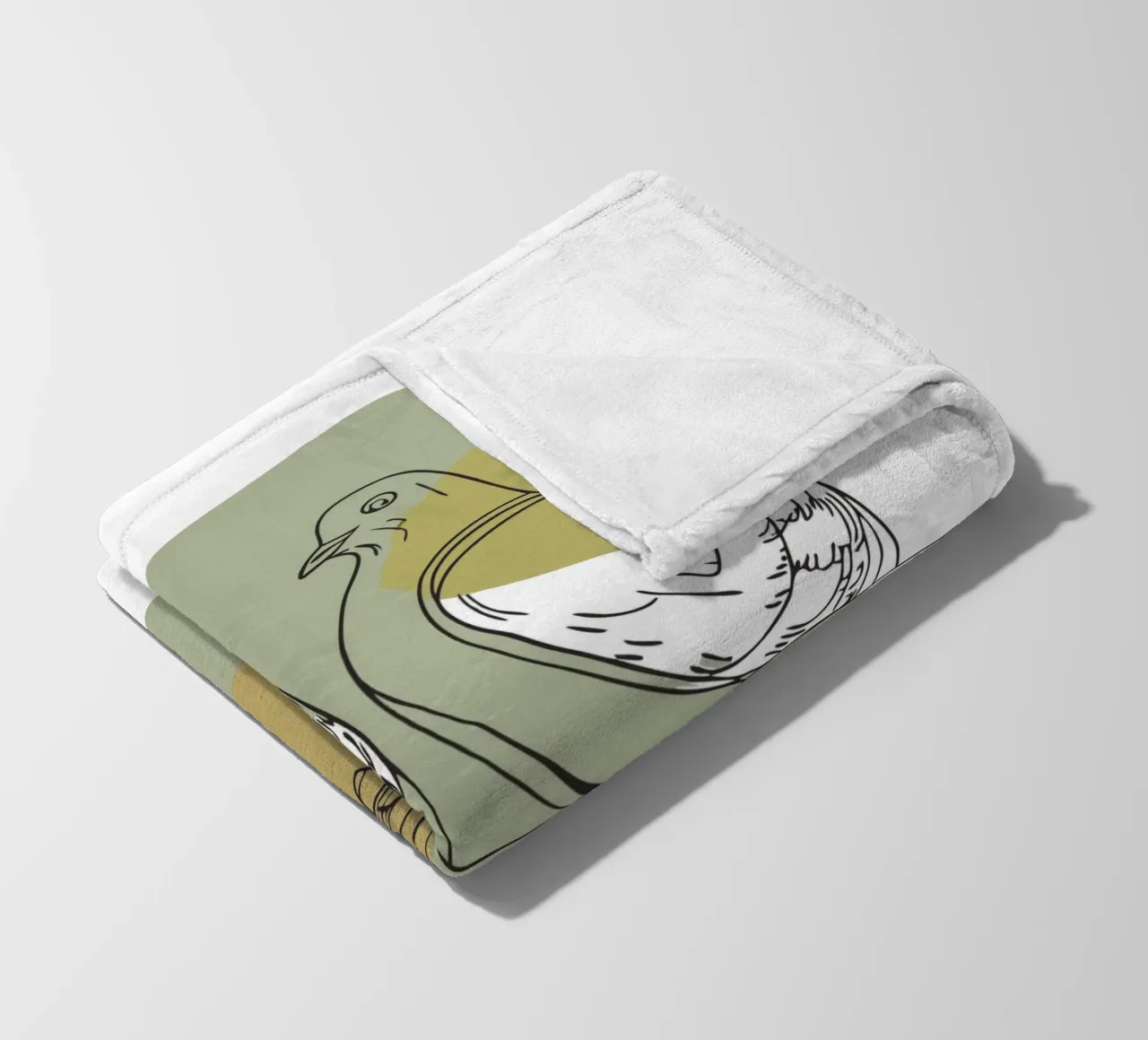 Two Doves Fleecedecke von RELAXING TOUCH