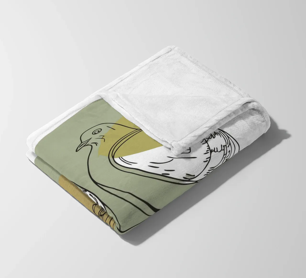 Two Doves Fleecedecke von RELAXING TOUCH