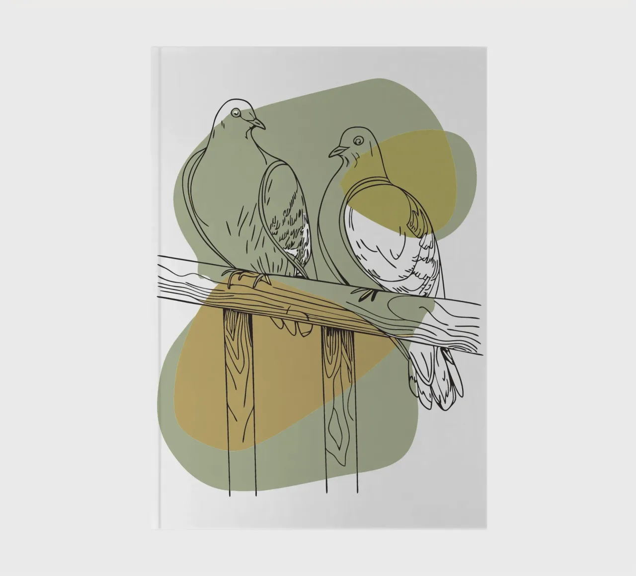 Two Doves notebook by RELAXING TOUCH