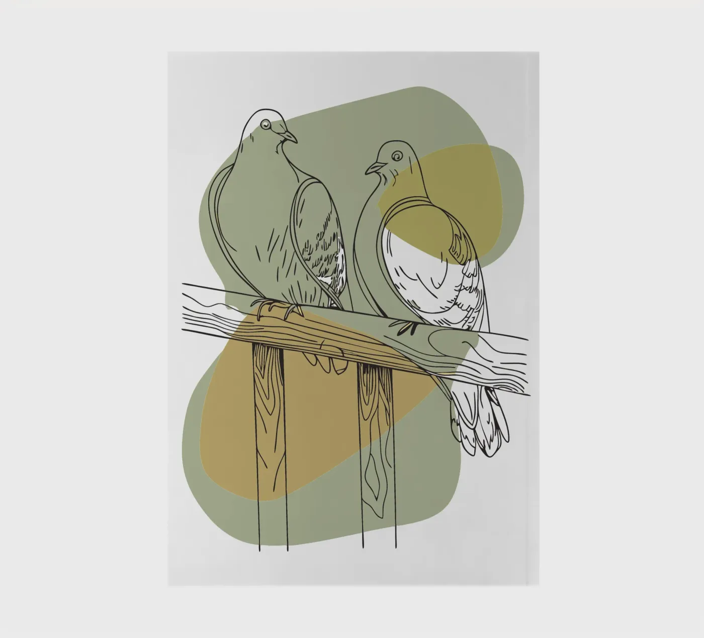 Two Doves notebook by RELAXING TOUCH
