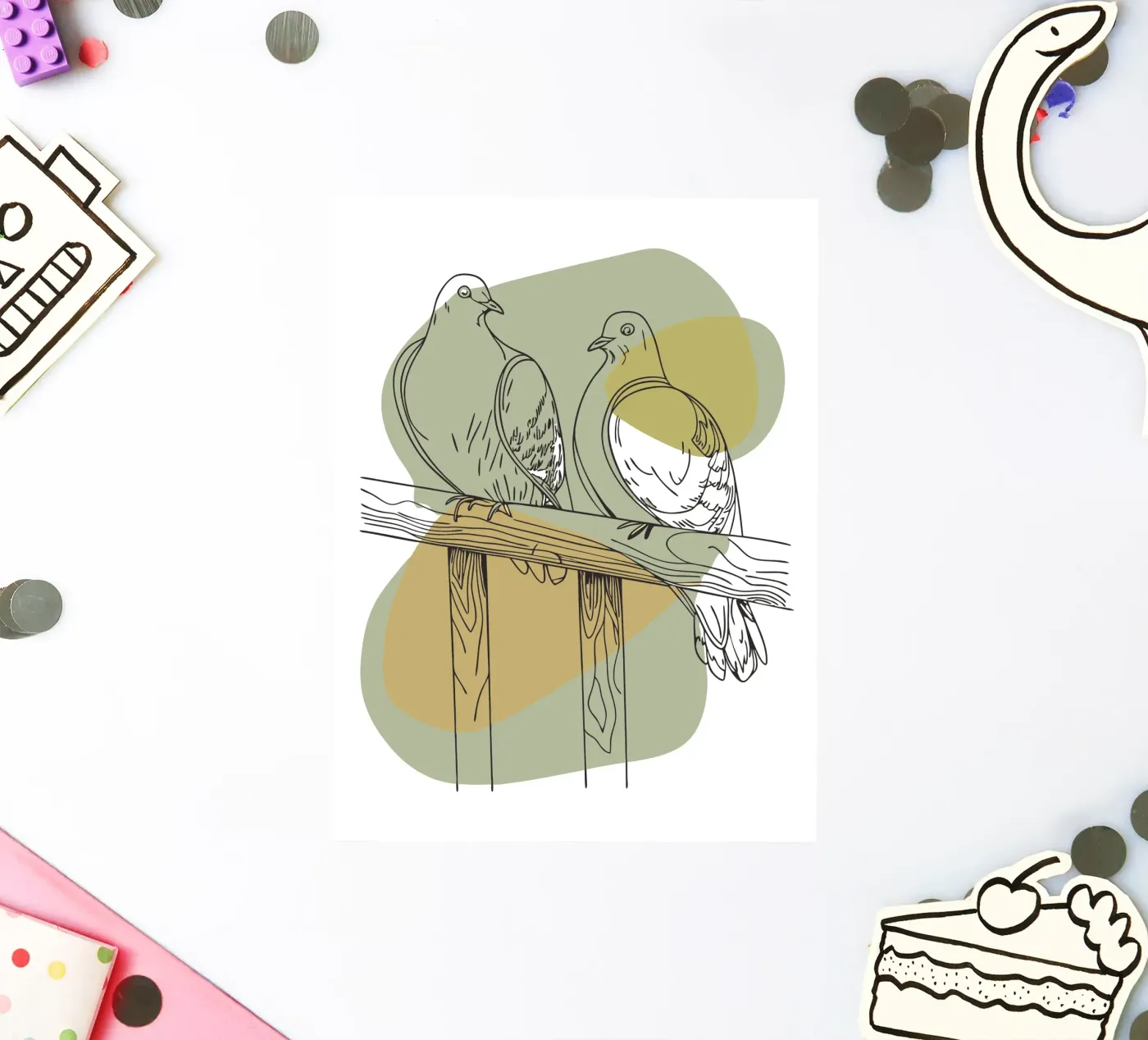 Two Doves sticker by RELAXING TOUCH