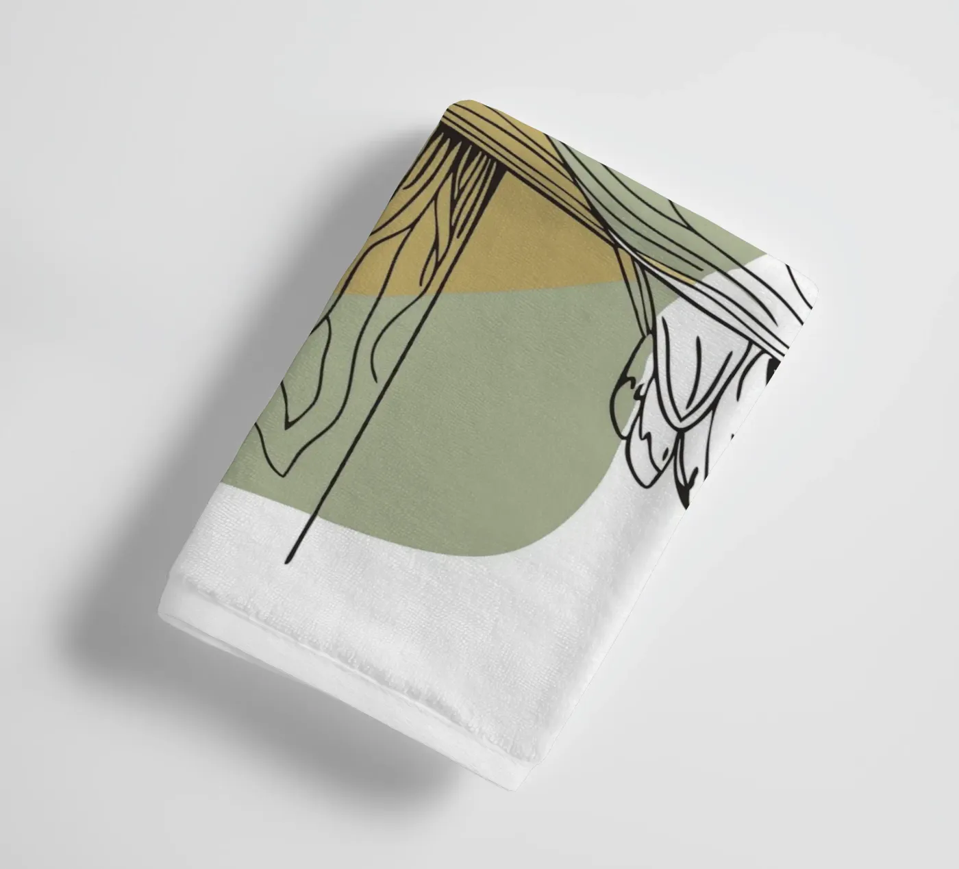 Two Doves badhanddoek van RELAXING TOUCH