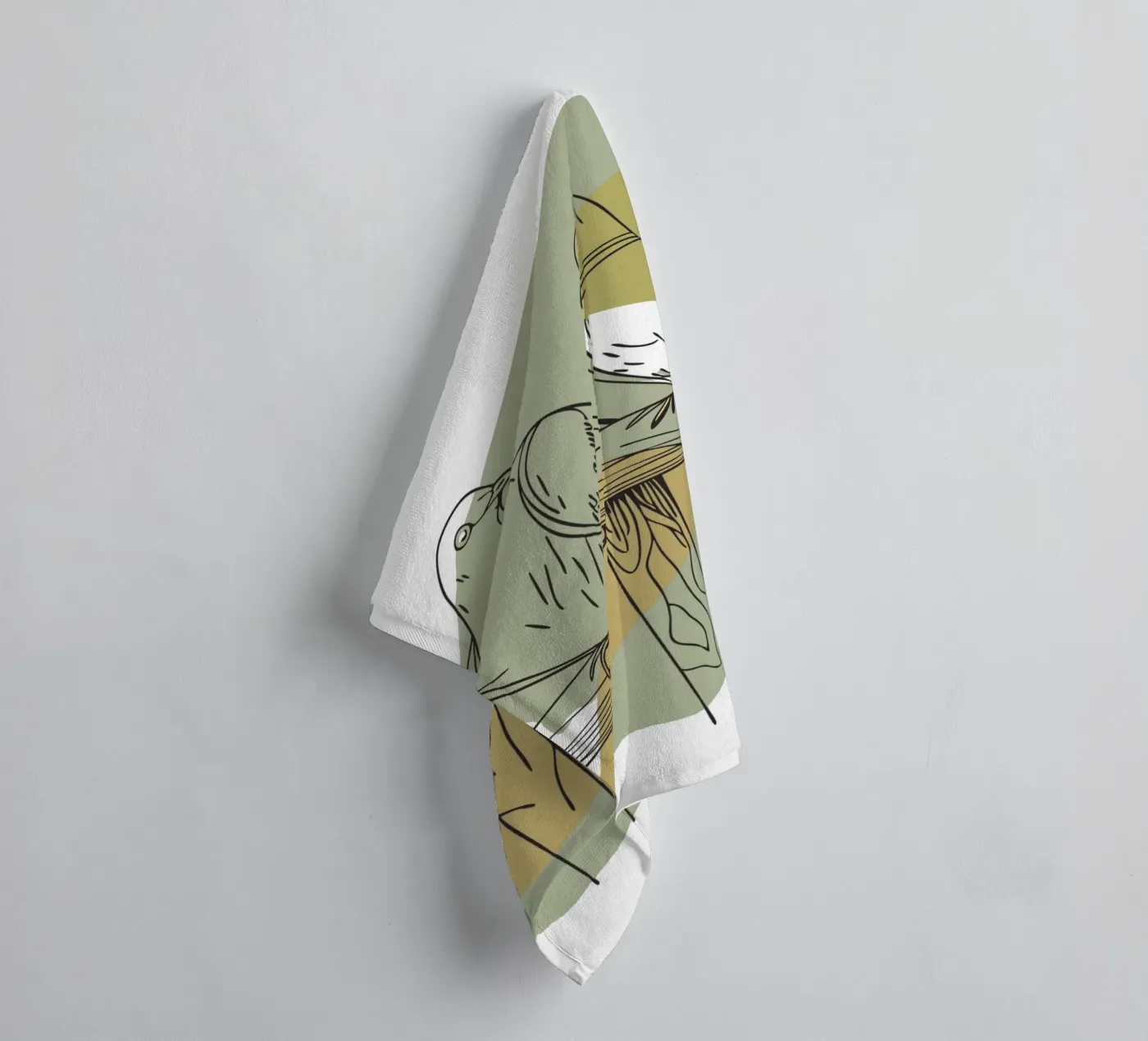 Two Doves badhanddoek van RELAXING TOUCH