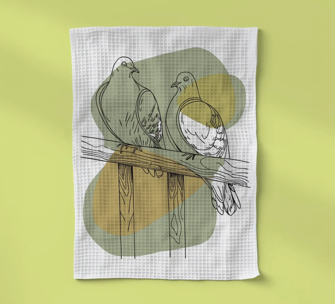 Due colombe canovaccio da cucina da RELAXING TOUCH