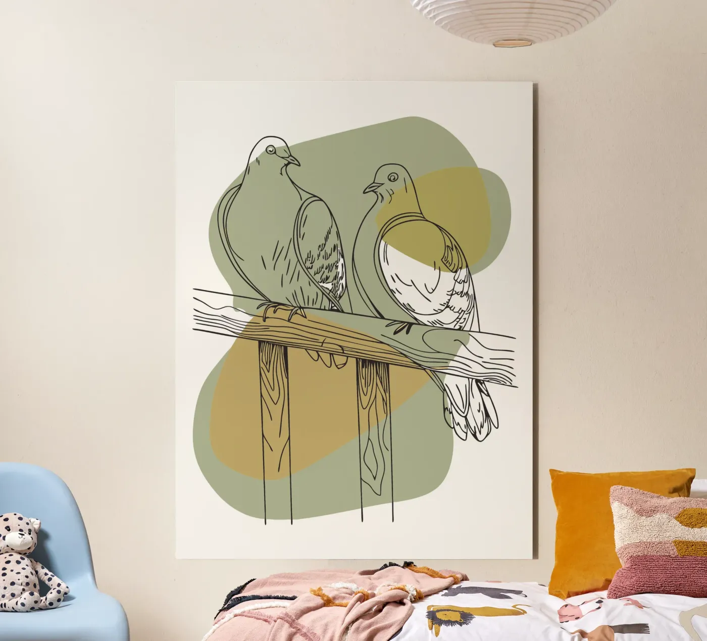 Twee duiven forex-plaat van RELAXING TOUCH