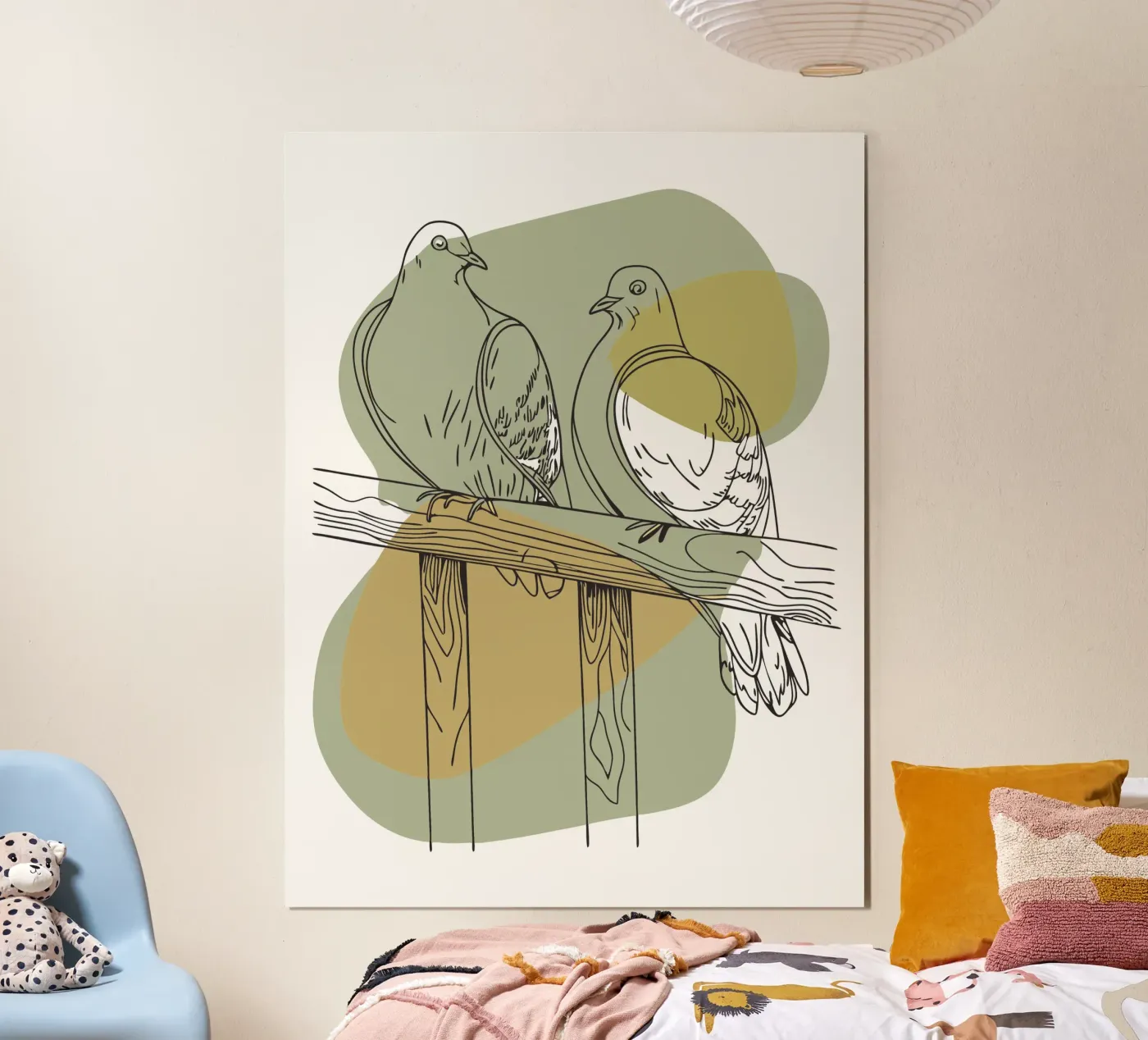 Due colombe poster da RELAXING TOUCH