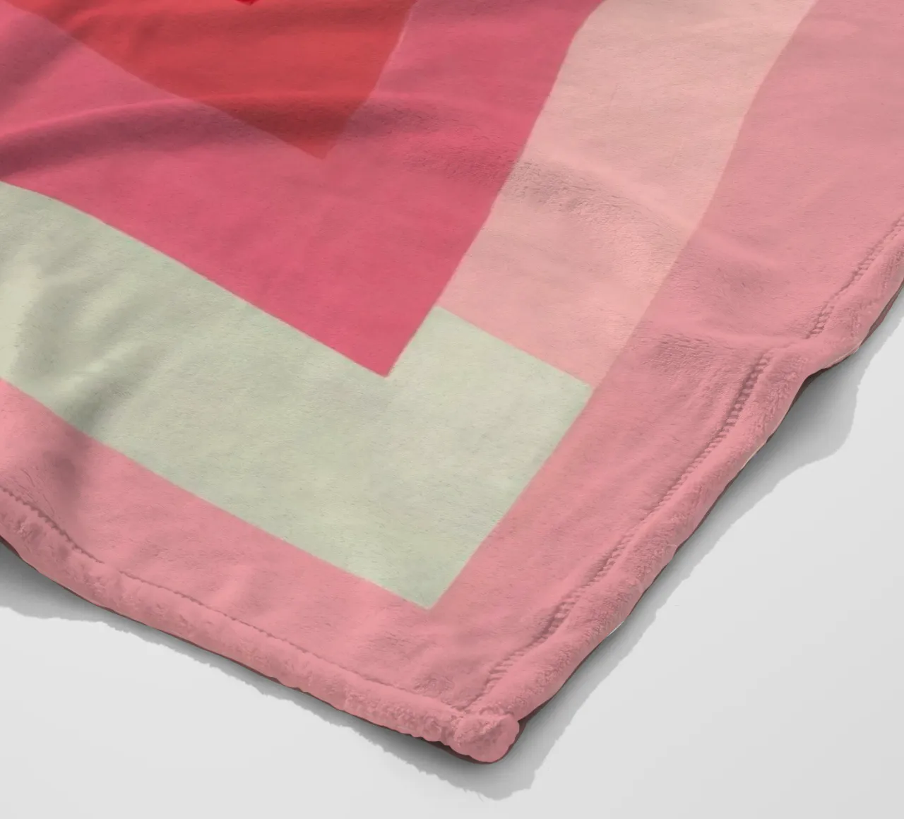 Quadrati rosa-rossi | Pittura astratta coperta in pile da Autofocus