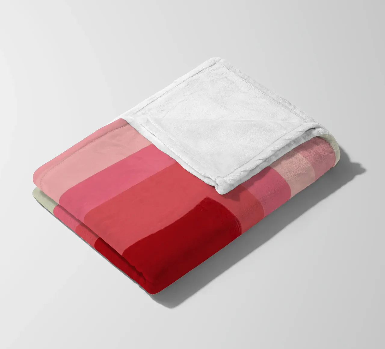 Quadrati rosa-rossi | Pittura astratta coperta in pile da Autofocus