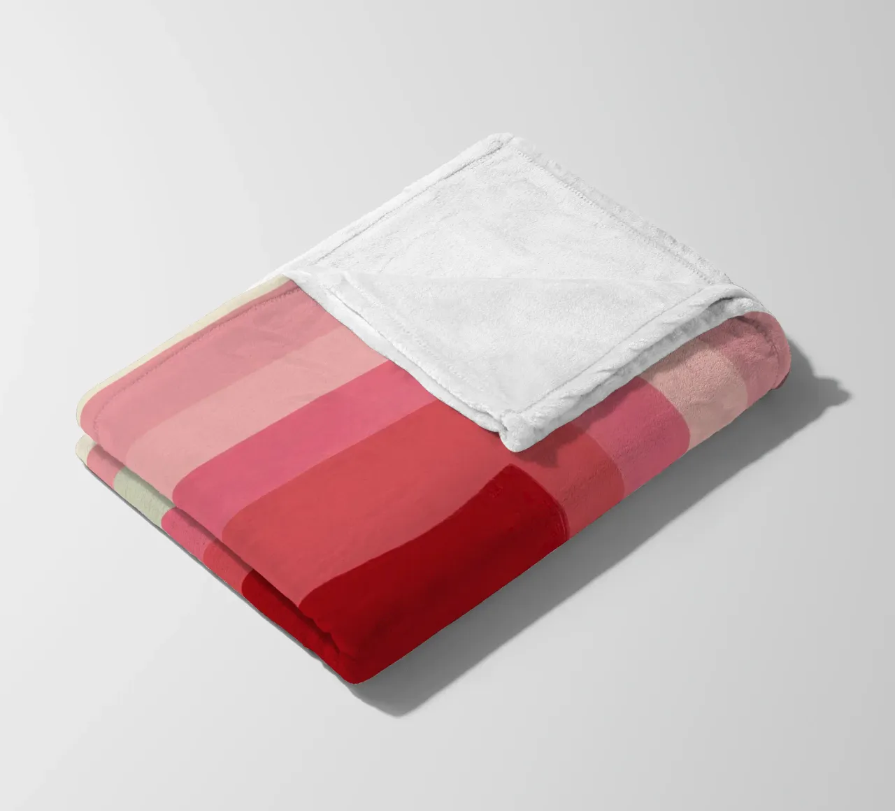 Quadrati rosa-rossi | Pittura astratta coperta in pile da Autofocus