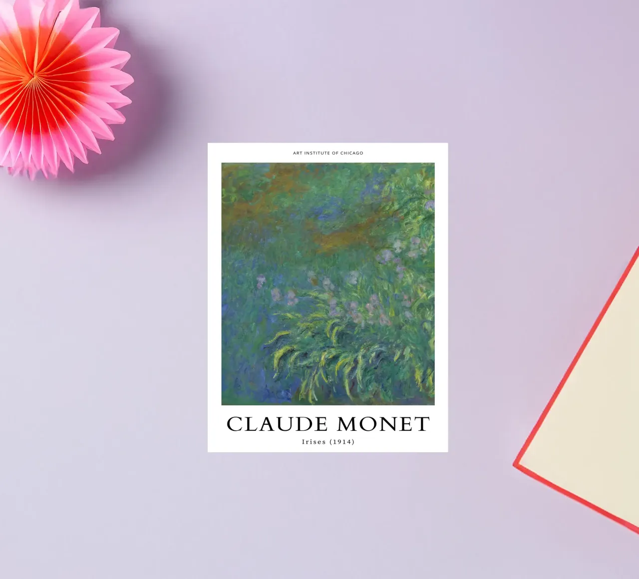 iris tuinbouw tuinlandschap claude monet sticker van belong shop