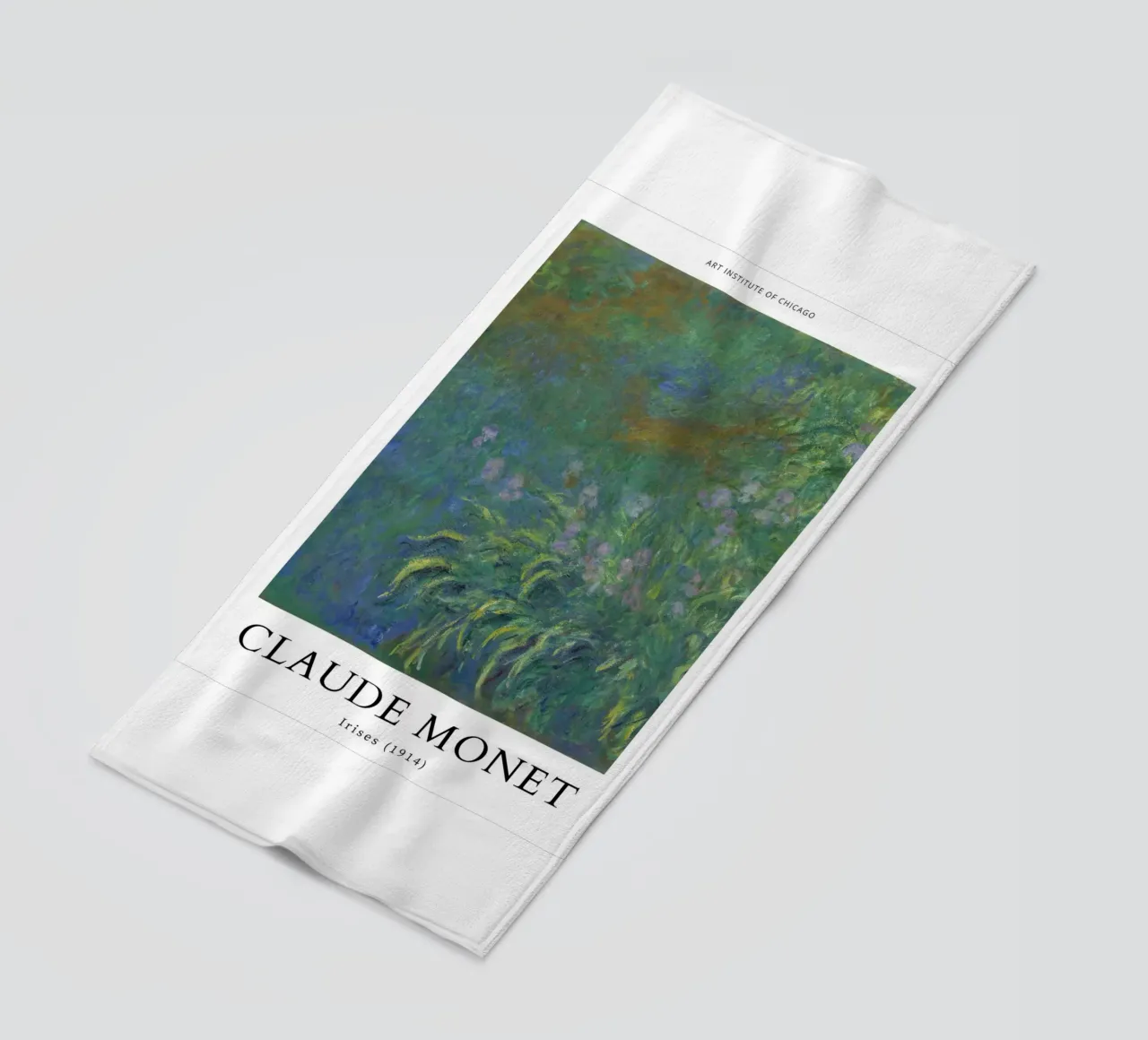 iris tuinbouw tuinlandschap claude monet strandhanddoek van belong shop
