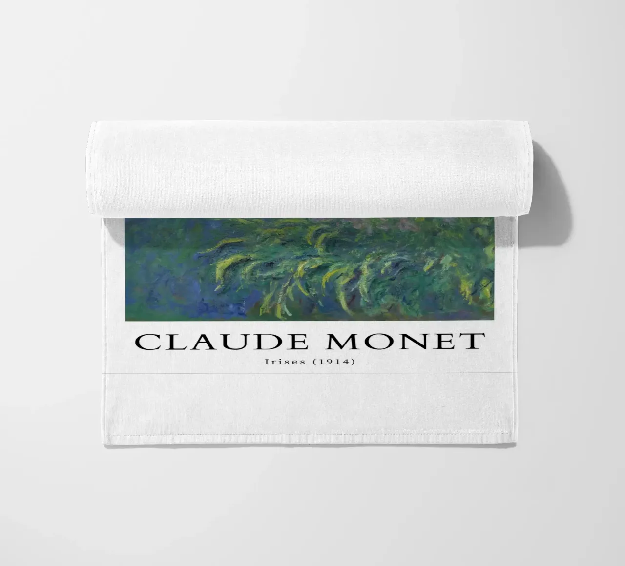 iris tuinbouw tuinlandschap claude monet strandhanddoek van belong shop