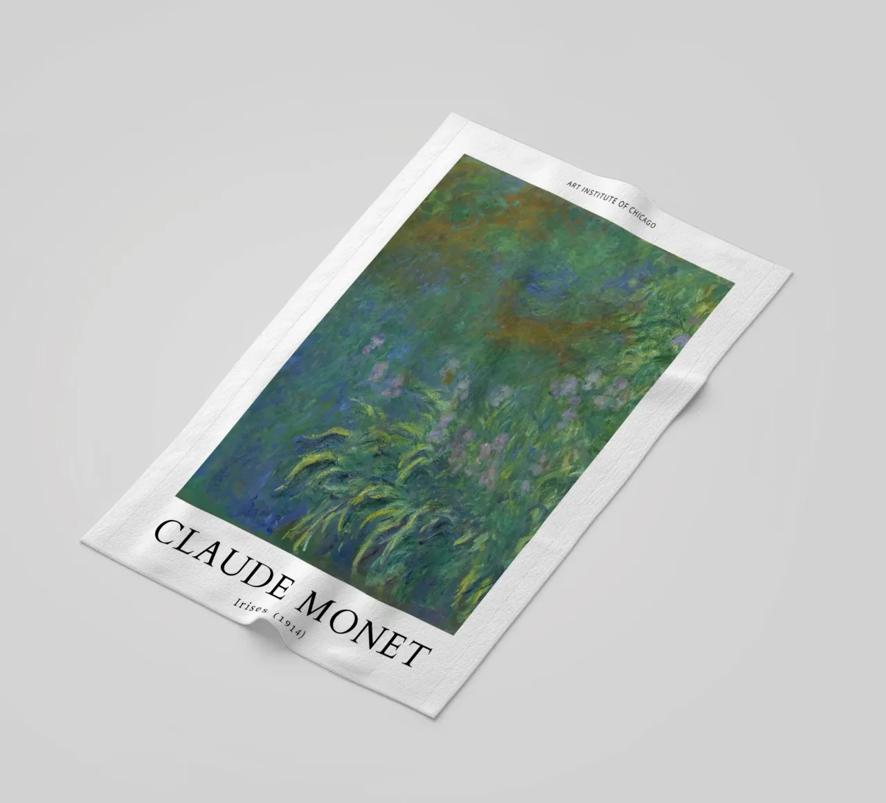 iris tuinbouw tuinlandschap claude monet strandhanddoek van belong shop