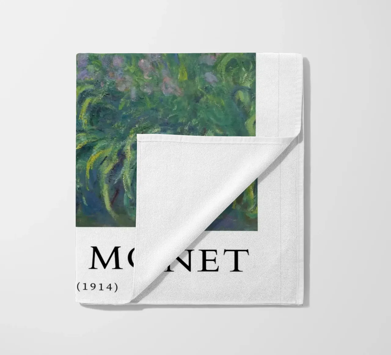 iris tuinbouw tuinlandschap claude monet strandhanddoek van belong shop