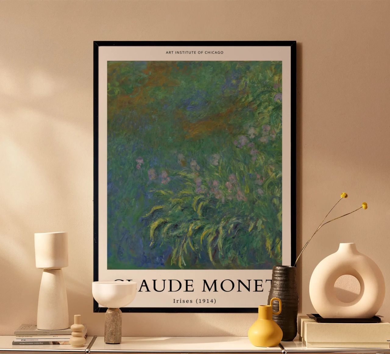 iris horticulture jardin paysage claude monet poster de belong shop