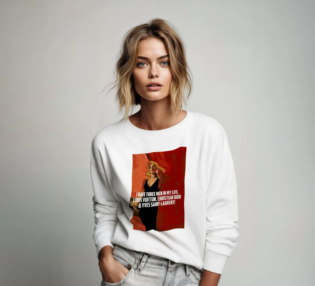 I Have Three Men In My Life felpa da Gallery Print and Art Limited