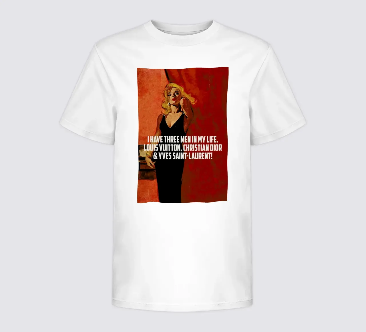 I Have Three Men In My Life t-shirt bambini da Gallery Print and Art Limited