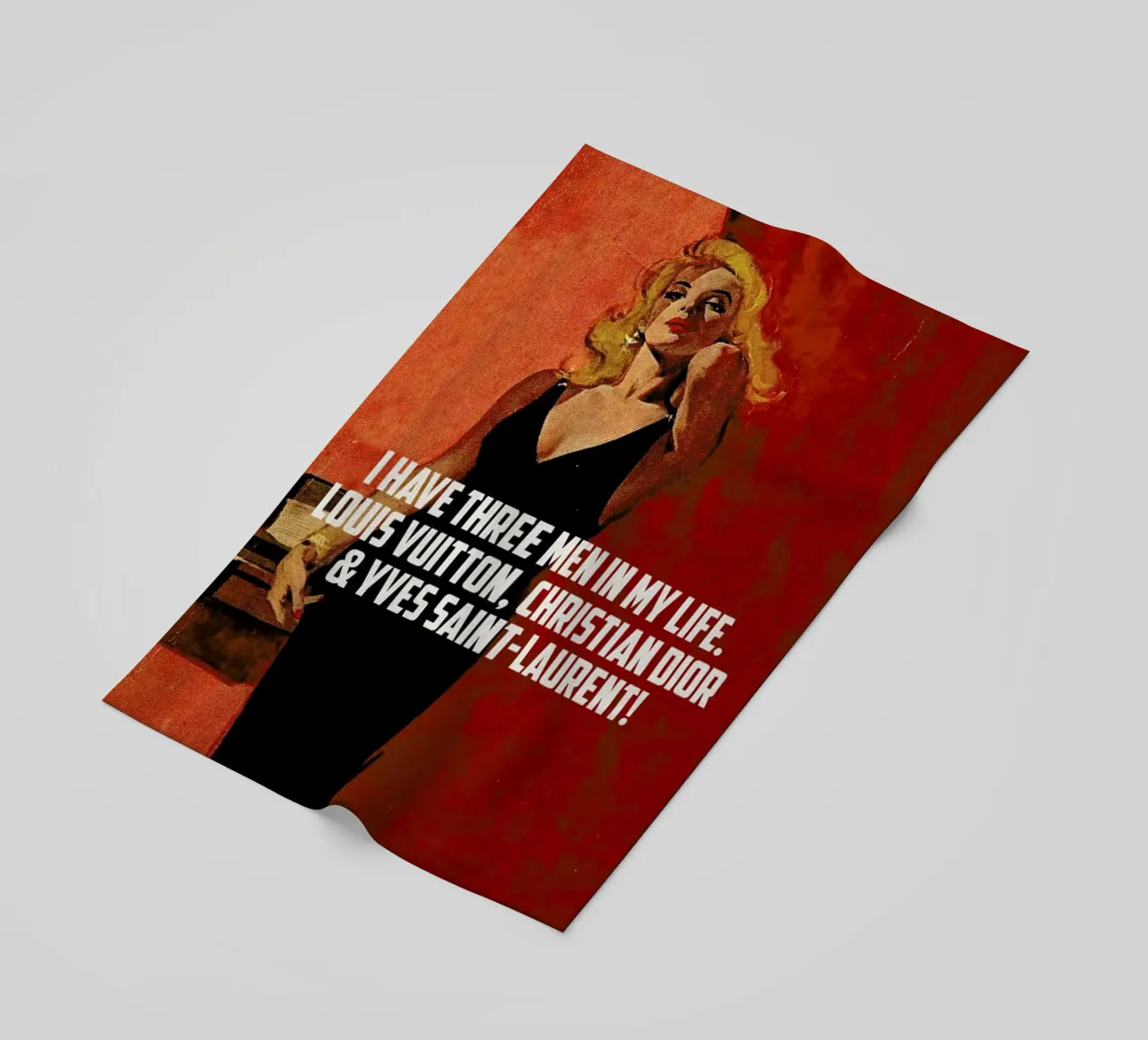 I Have Three Men In My Life telo mare da Gallery Print and Art Limited