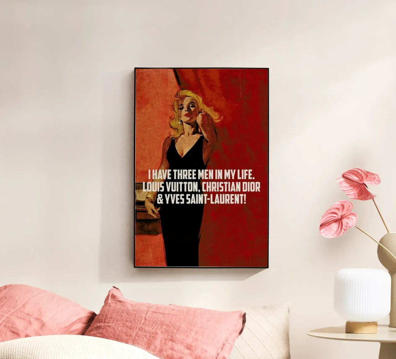 I Have Three Men In My Life plexiglass da Gallery Print and Art Limited