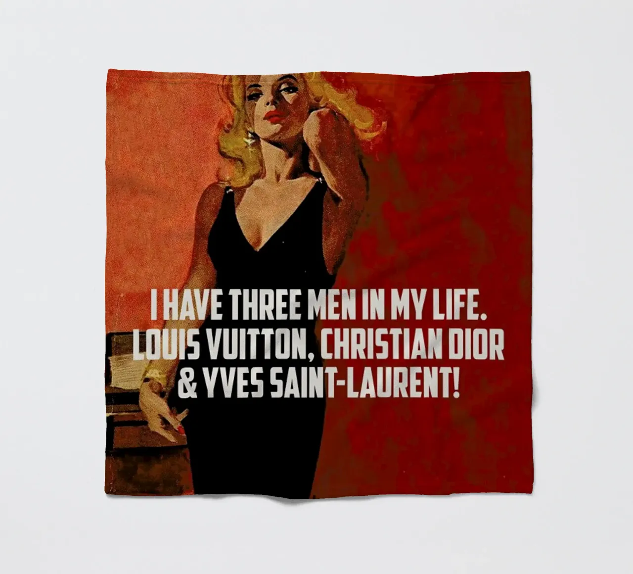 I Have Three Men In My Life coperta in pile da Gallery Print and Art Limited