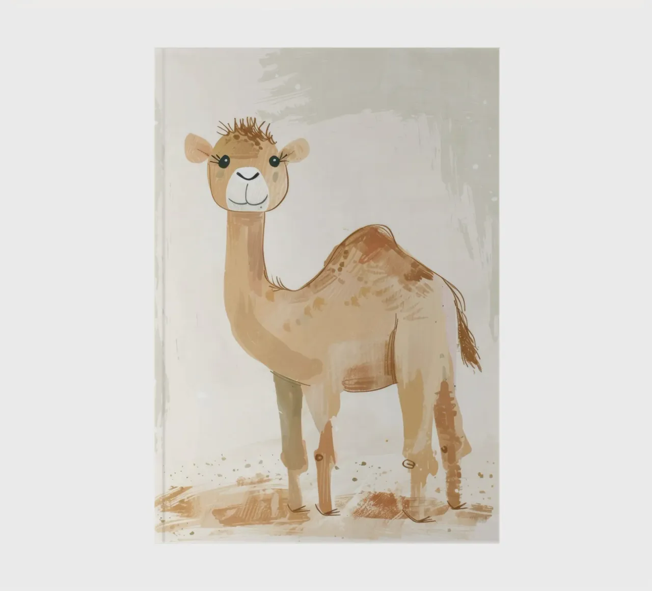 Stylized Illustration of a Dromedary Camel notebook by DesignDoodle