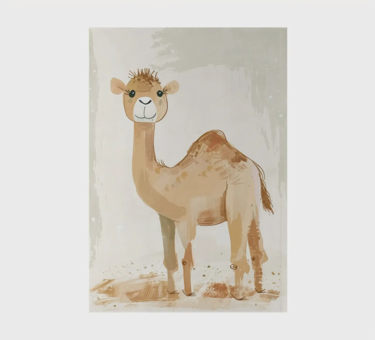 Stylized Illustration of a Dromedary Camel notebook by DesignDoodle