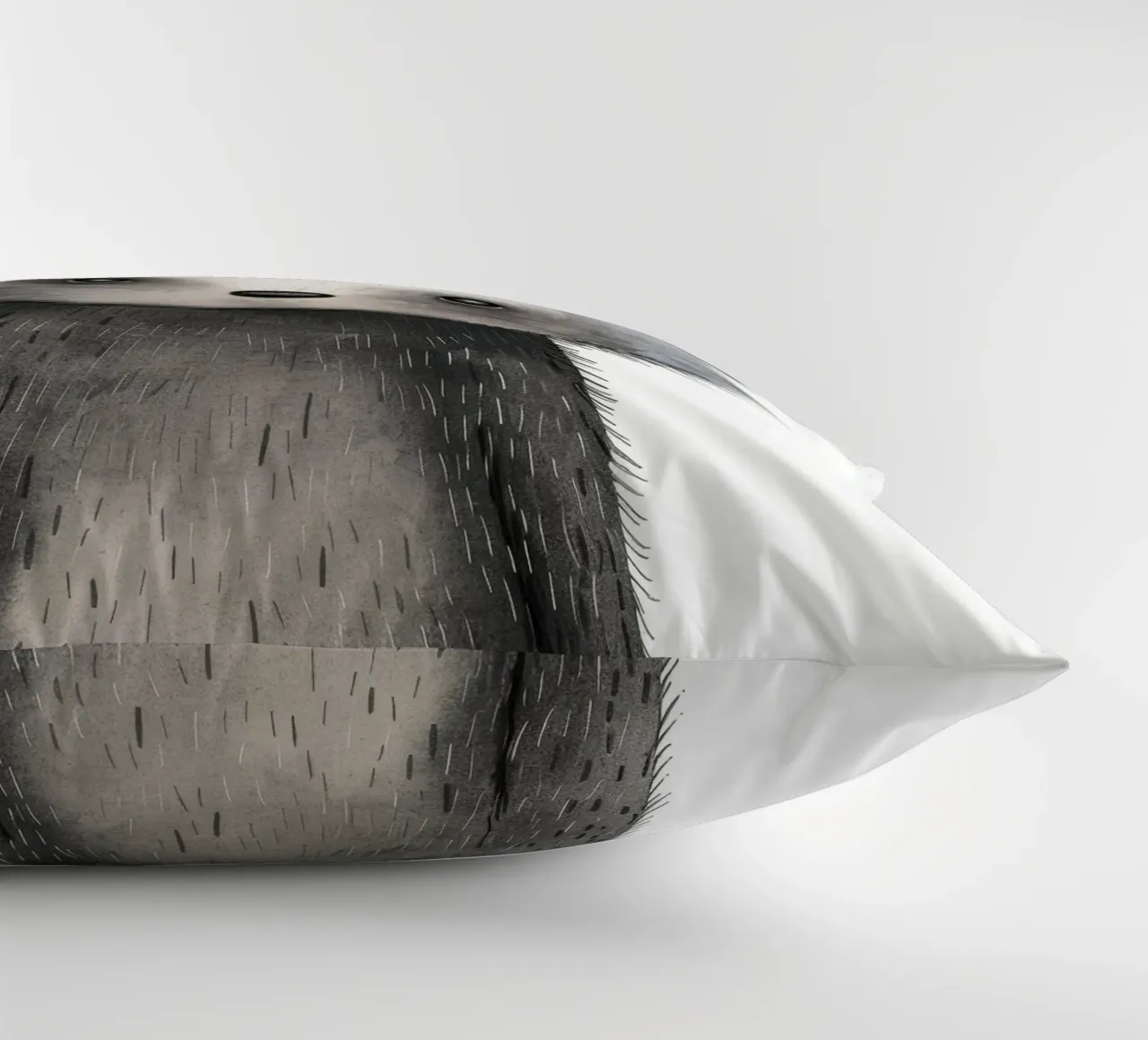 Illustrazione stilizzata di un animale grigio simile al procione cuscino da DesignDoodle