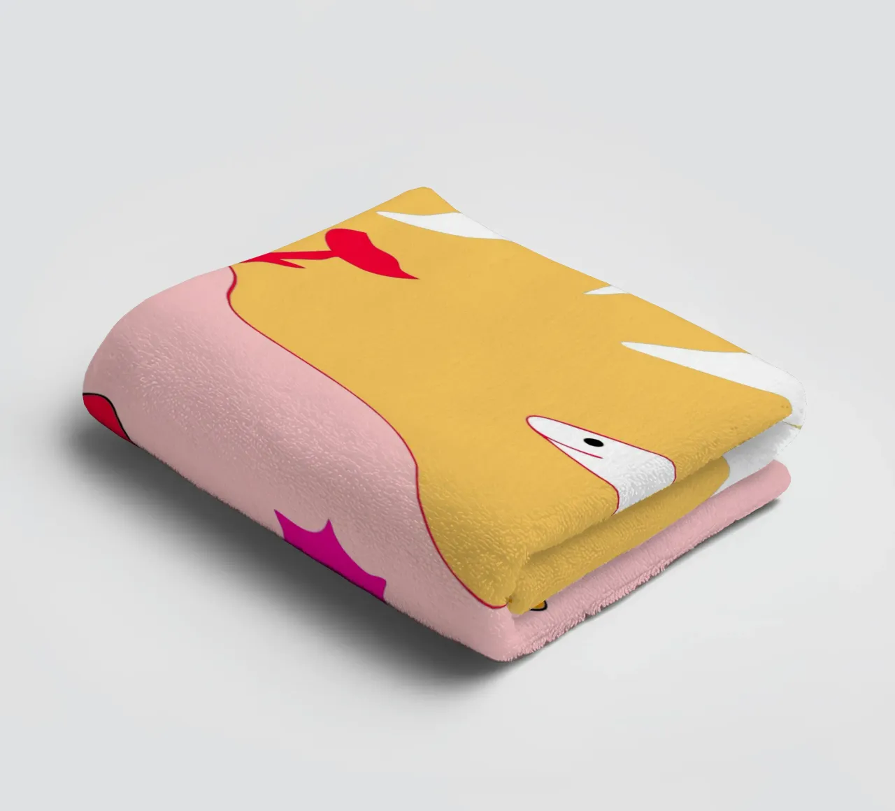 Due squali nel mare asciugamano da bagno da OUR SHOP