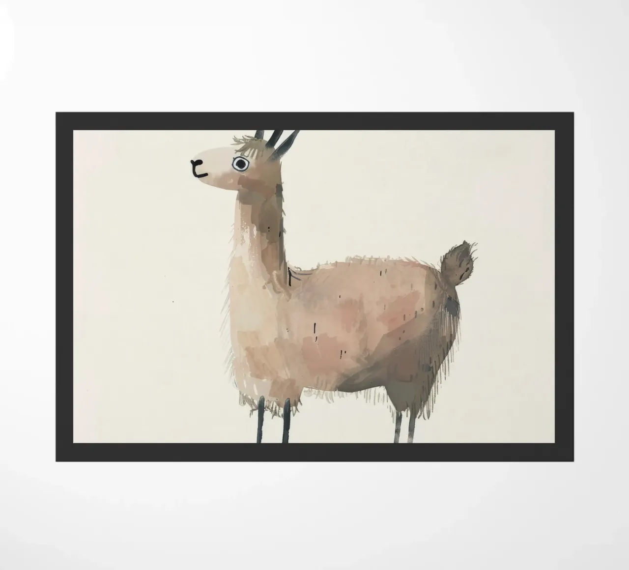 Illustrazione stilizzata di un lama zerbino da DesignDoodle