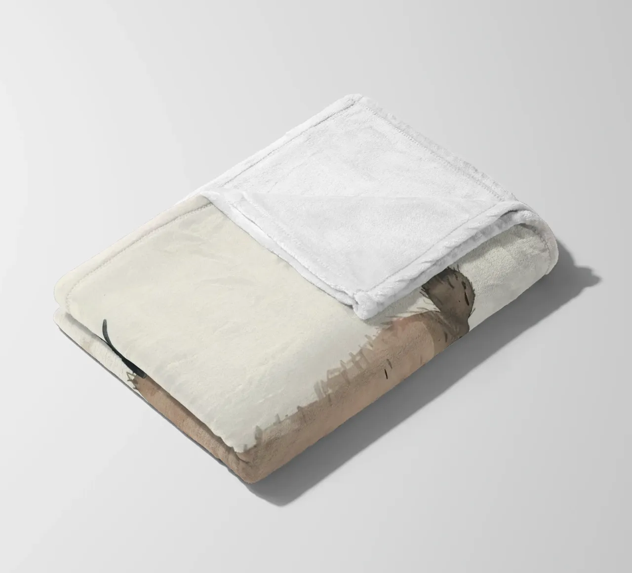 Illustrazione stilizzata di un lama coperta in pile da DesignDoodle