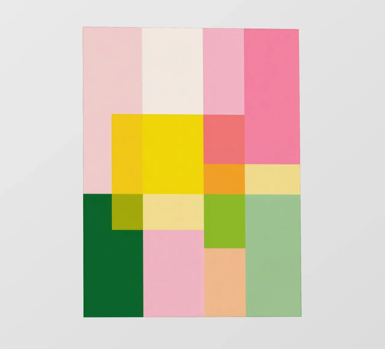 Abstract mosaic of soft pastel colours photo wallpaper by Autofocus