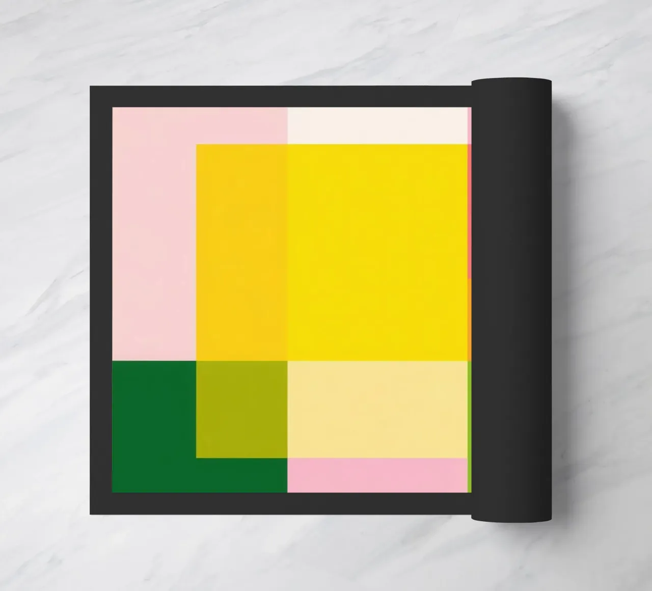Mosaico astratto di tenui colori pastello zerbino da Autofocus