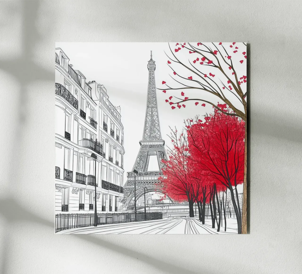 Line Art Paris alluminio dibond da Motivate-Today