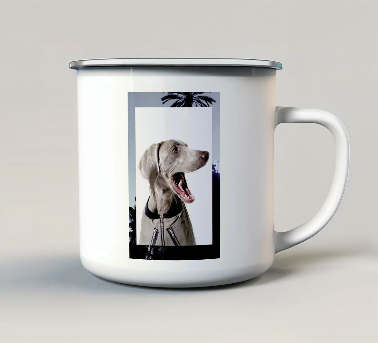 The Tailwaggers 6-3 tazza in smalto da Paul Aidan Perry