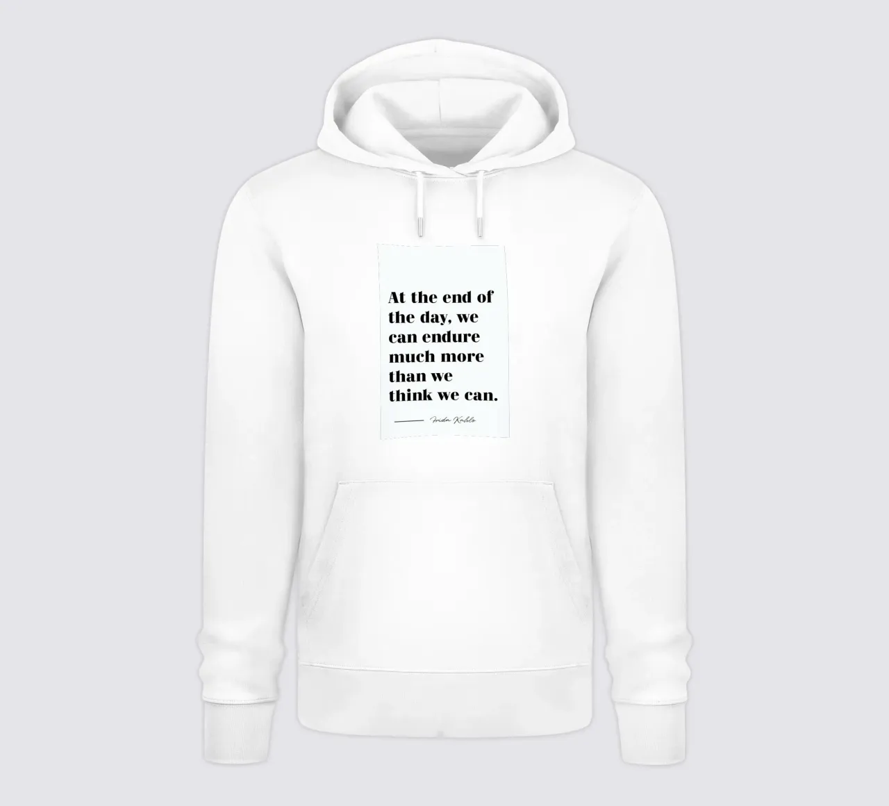 At the End of the Day hoodie by typed