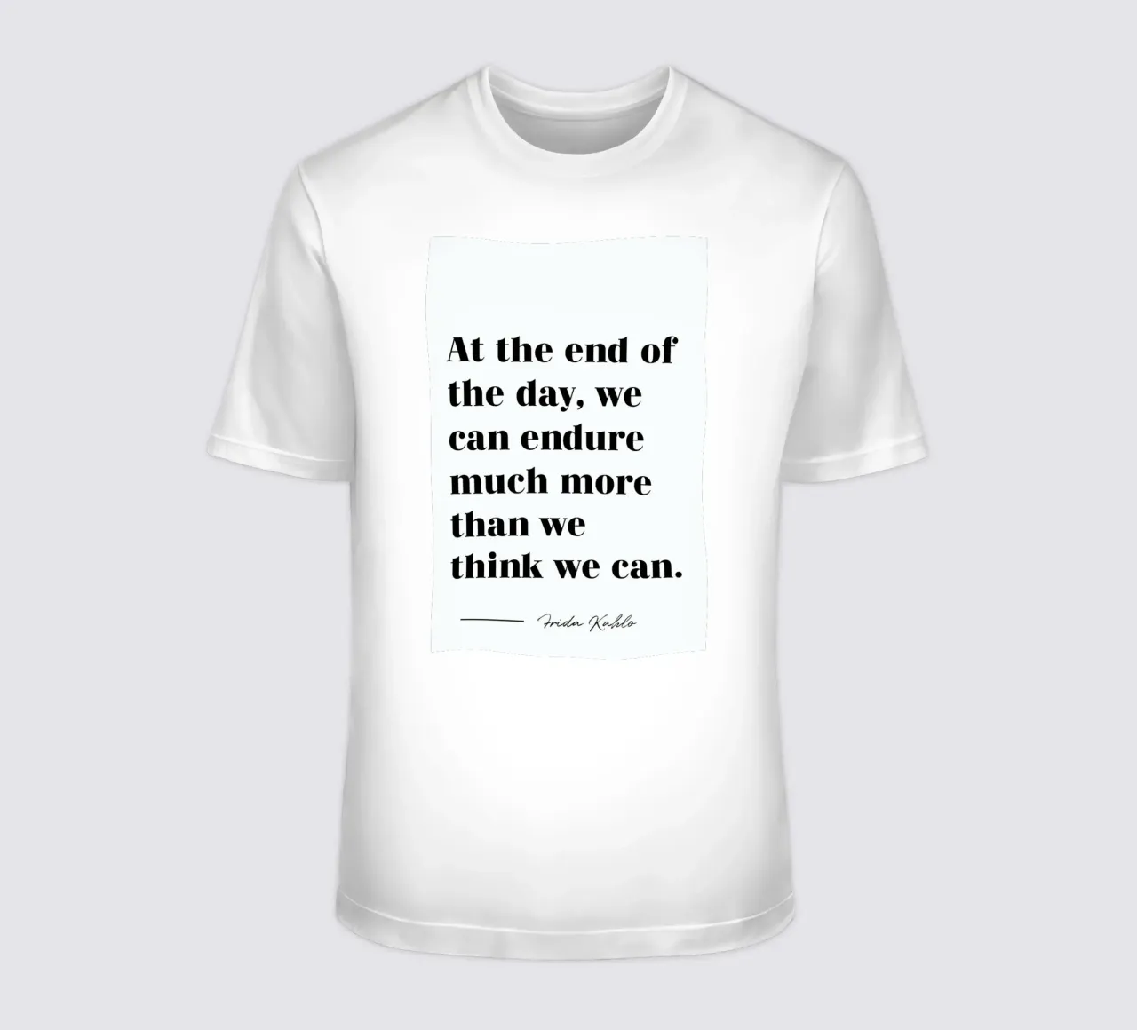 At the End of the Day camiseta de typed